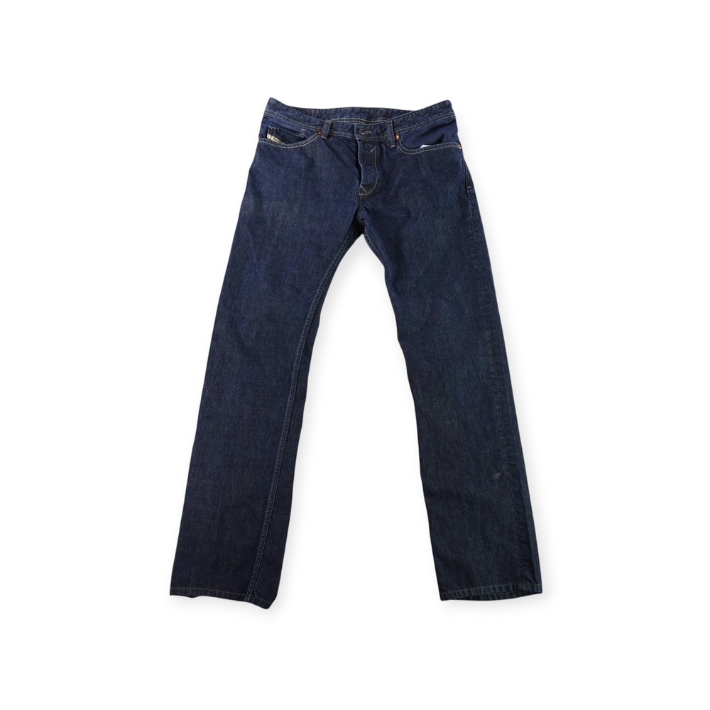 Diesel Waykee Jeans Mens 32x34 Dark Blue Regular Straight Wash 0088Z Denim